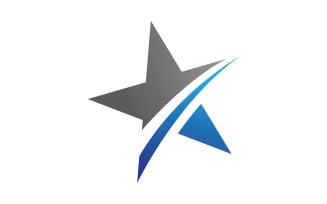 Star logo template. Vector illustration. V3