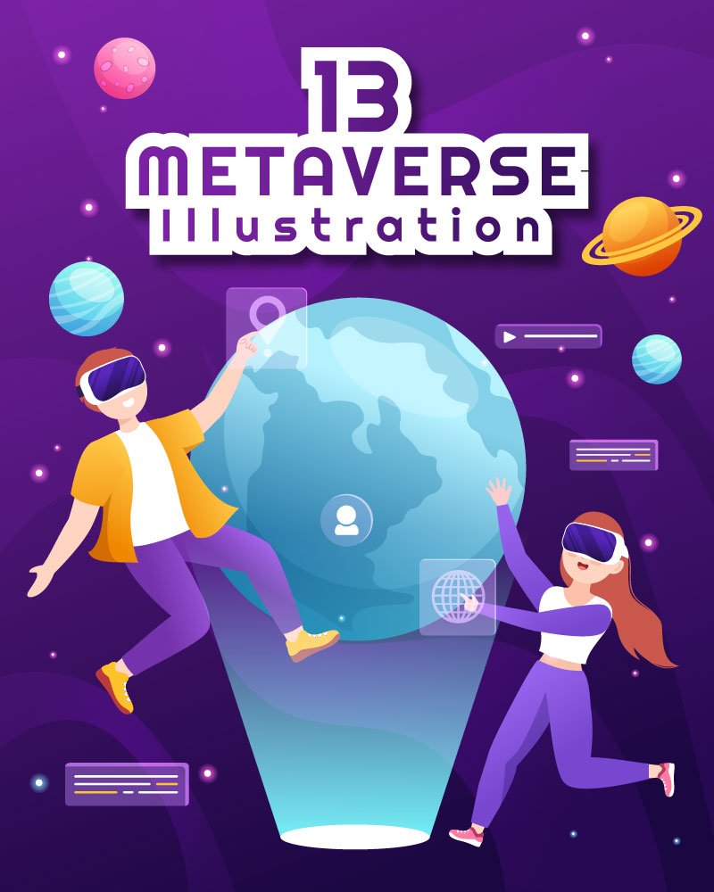 Kit Graphique #278856 Metaverse Virtuel Divers Modles Web - Logo template Preview