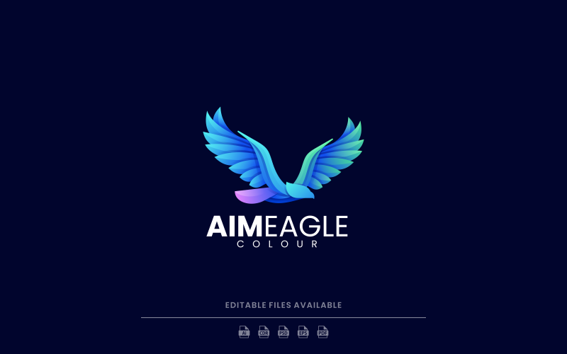 Eagle Gradient Logo Style Vol.73 Logo Template