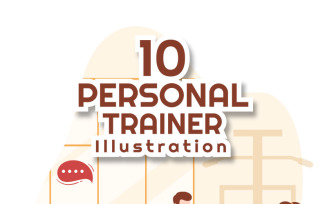 10 Personal Trainer or Sports Instructor Illustration
