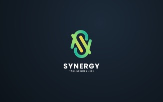 Synergy Line Gradient Logo