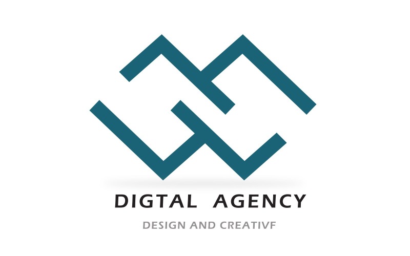 Top Digital Marketing Agency Logo Template
