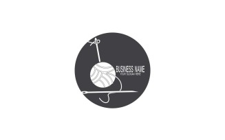 Black Needle Silhouette Creative Logo Vector 11