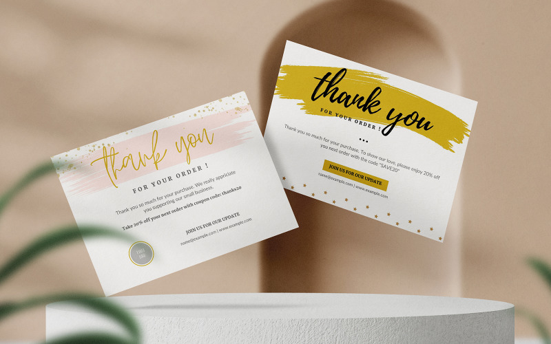 Business Thank you Card | Canva Template Corporate Identity