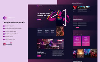 Divine Events - Musical Event Ready to Use Elementor Template Kit