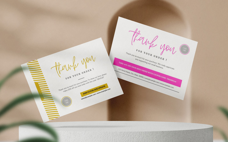 Modern Business Thank you Card Corporate Identity
