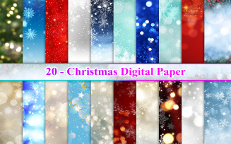 Christmas Digital Paper, Christmas Background