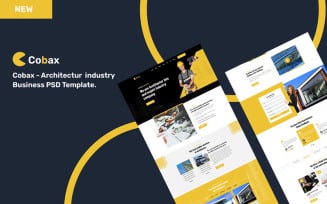 Cobax - Architectur industry Business PSD Template.