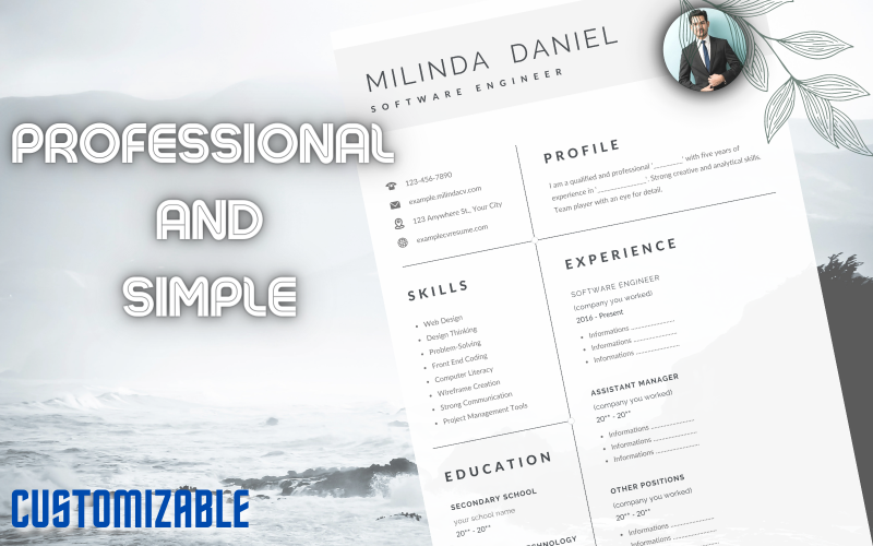 Simple and professional CV Template (CV Resume) Resume Template