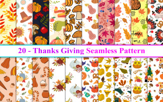 Thanks Giving Seamless Pattern, Thanks Giving Pattern, Thanks Giving Background