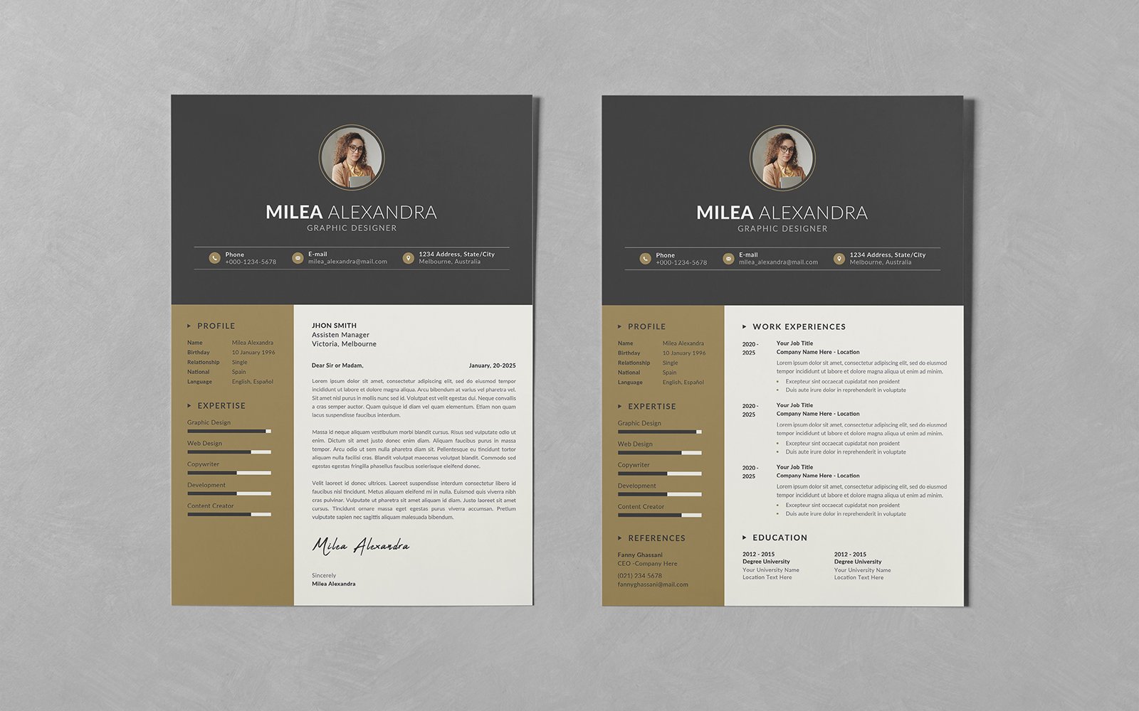 Kit Graphique #279104 Resume Business Divers Modles Web - Logo template Preview