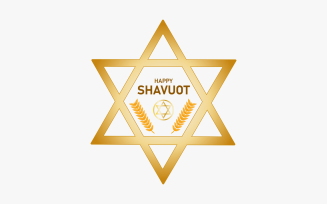 Happy Shavuot Design Vector
