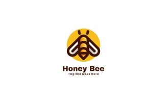 Honeybee Simple Mascot Logo Design