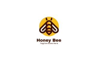 Honeybee Simple Mascot Logo Design