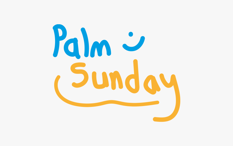 Palm Sunday Design Vector Vector Graphic