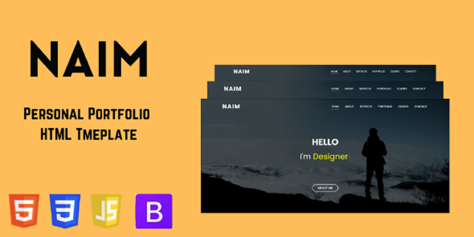 Naim - Personal Portfolio HTML Website