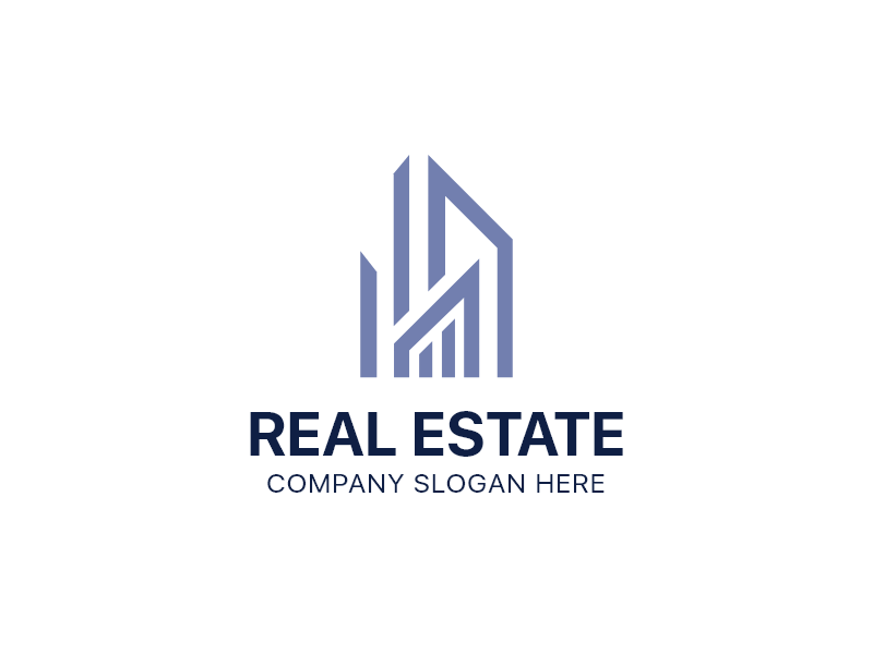 Modern Unique Real Estate Logo Template