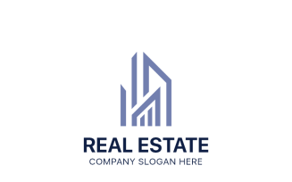 Modern Unique Real Estate Logo Template