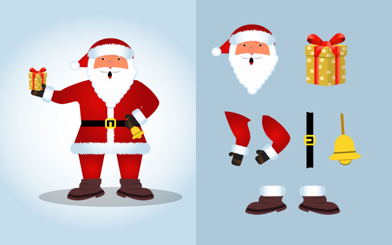 Christmas Santa Claus Vector Design Illustration