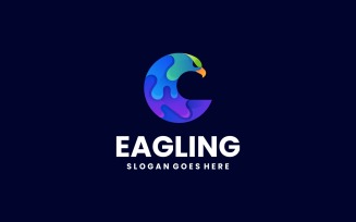 Eagle Gradient Colorful Logo 3