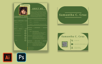 Free Creative Green Color Resume Template - Free CV Template