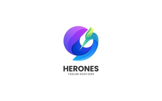 Heron Gradient Logo Style 3