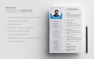 Modern Professional Clean Resume Template