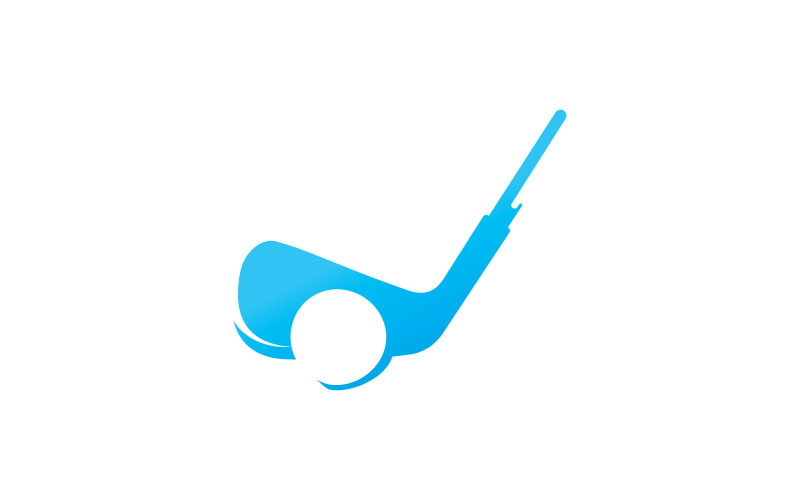 Golf logo with ball design elements.V2 Logo Template