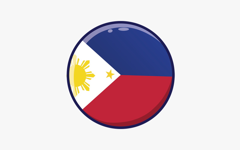 Philipines Flag Design Vector Vector Graphic