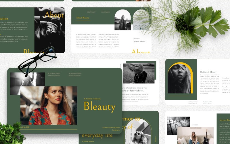 Bleauty - Fashion Powerpoint Template PowerPoint Template