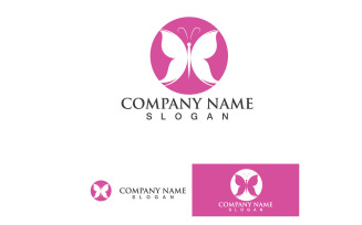Butterfly Wing Logo And Symbol Vector Template Design V33