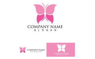 Butterfly Wing Logo And Symbol Vector Template Design V34