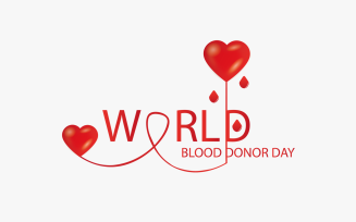 World Donor Day Design Vector