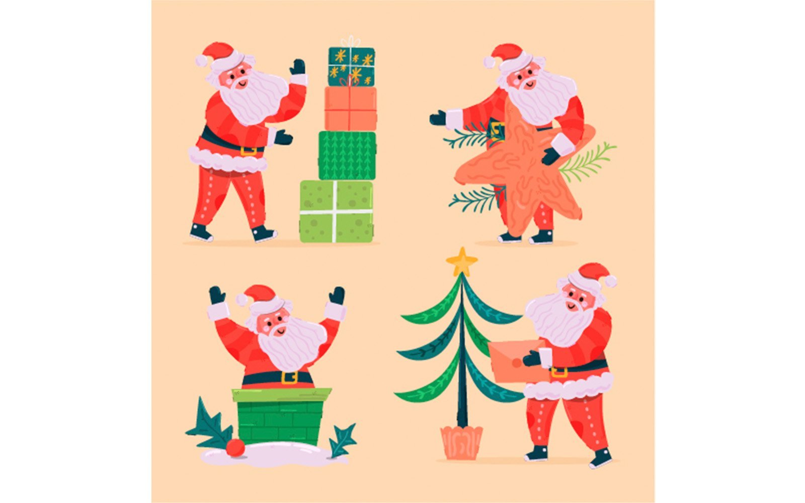 Kit Graphique #279668 Santa Claus Divers Modles Web - Logo template Preview