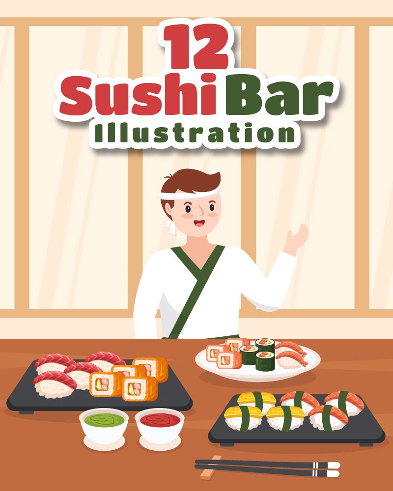 Kit Graphique #279678 Sushi Bar Divers Modles Web - Logo template Preview