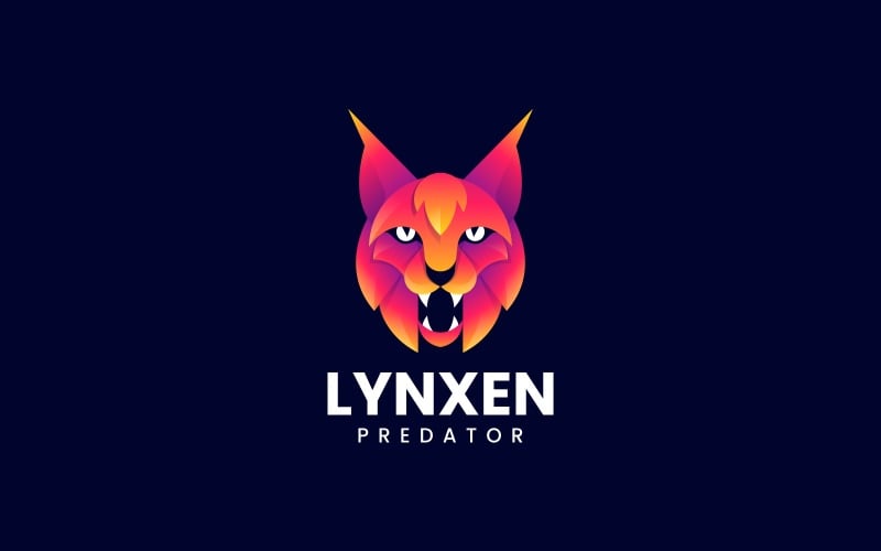 Lynx Gradient Logo Style 1 Logo Template