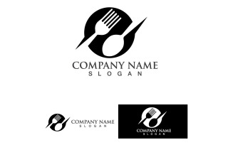 Spoon And Fork Logo And Symbol Vector V8