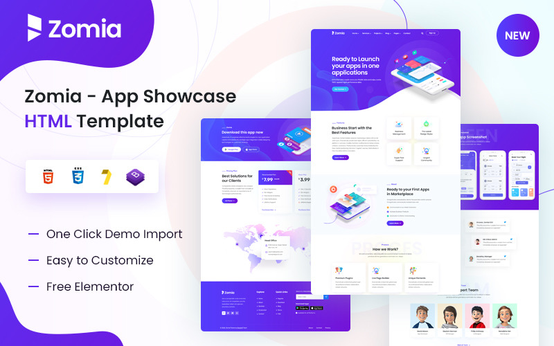 Apps Showcase HTML5 Template Website Template