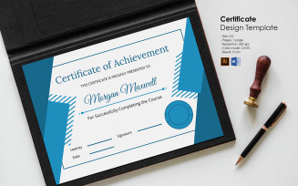 Printable A4 Achievement Certificate Template