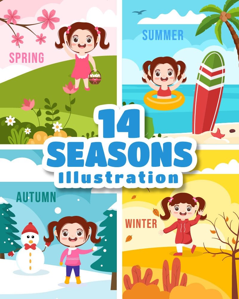 Kit Graphique #279882 Season Seasons Divers Modles Web - Logo template Preview