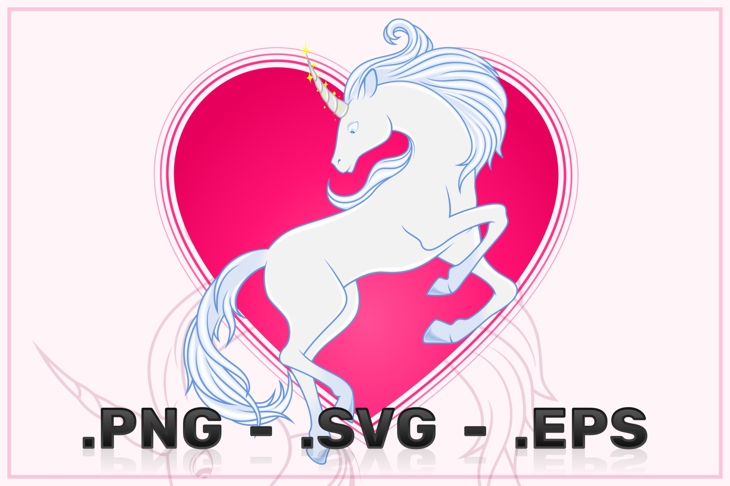 Fairy Tale Unicorn Vector Design