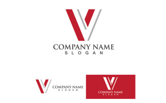 V Logo And SYmbol Vector Template Design V13