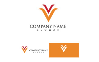 V Logo And SYmbol Vector Template Design V3