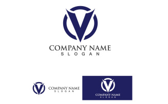 V Logo And SYmbol Vector Template Design V5