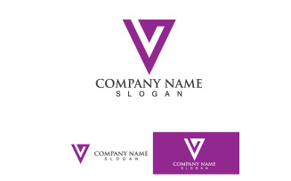 V Logo And SYmbol Vector Template Design V7