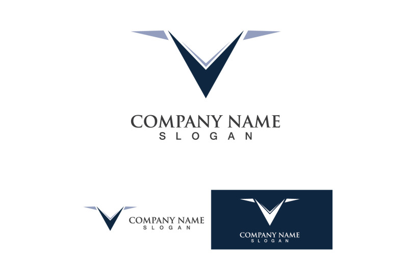 V Logo And SYmbol Vector Template Design V Logo Template