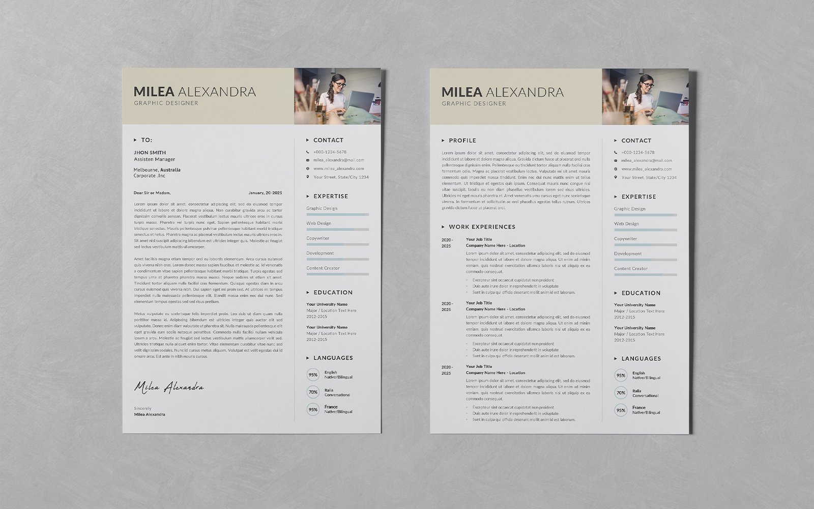 Kit Graphique #279953 Resume Business Divers Modles Web - Logo template Preview