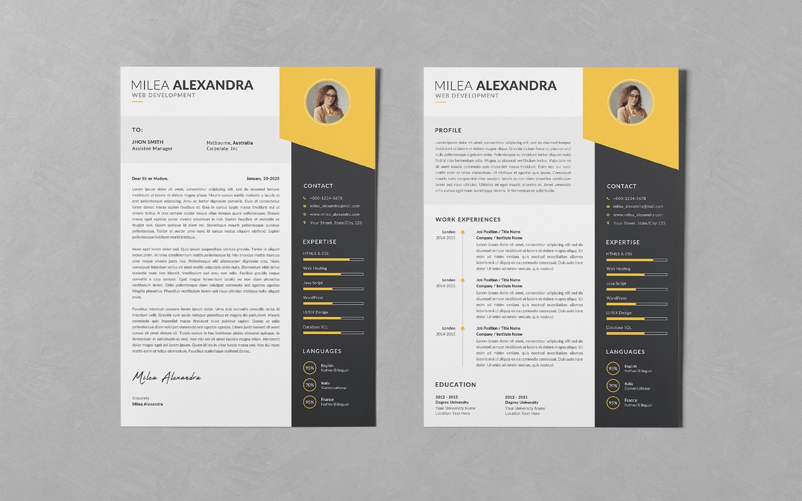 Kit Graphique #279954 Resume Business Divers Modles Web - Logo template Preview