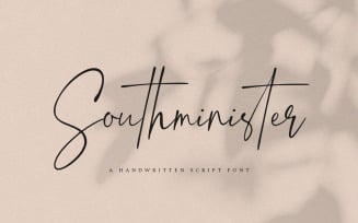 Southminister - Handwritten Script Font