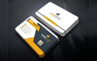Abstract Modern Business Card Template with Creative Concept